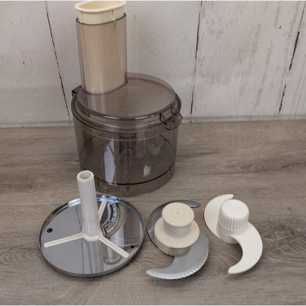 Cuisinart Food Processor Work Bowl, Lid, Pusher & 3 Blades For Model CFP 9